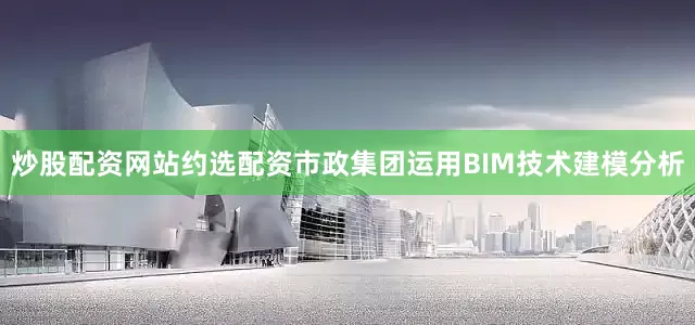 炒股配资网站约选配资市政集团运用BIM技术建模分析